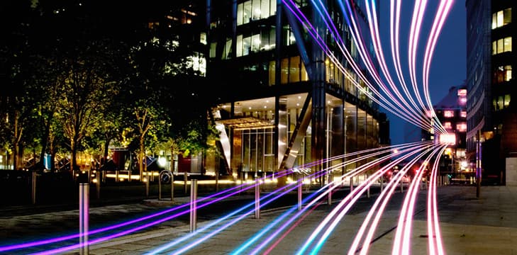 Imagined connections through a city.