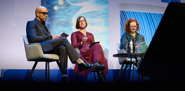 A panel of speakers at Digifest.